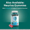 Neuriva Plus Brain Health Support Strawberry Gummies (50 count), Brain Support With Phosphatidylserine, Vitamin B6 & Decaffeinated, Clinically Proven Coffee Cherry