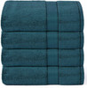 GLAMBURG 700 GSM Premium Cotton 4-Pack Bath Towel Set 100% Combed Cotton Teal