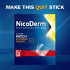 Nicoderm CQ Stop Smoking Aid Clear Patch 7 mg Step 3 - 14 Patches