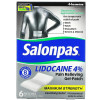 Salonpas Lidocaine Maximum Strength Pain Relieving Gel-Patch, 6 ct Exp 2025