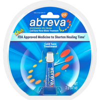 Abreva Docosanol 10% Fever Blister and Cold Sore Treatment, 0.07 Oz Exp 2024