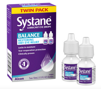 Systane Balance Lubricating Eye Drops, 10mL, Twin Pack Pack of 2 Exp 06/2023