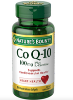 Nature's Bounty CoEnzyme Q10 Supplements, 100 mg Gels, 60 Count