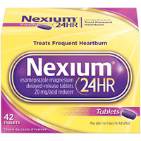 Nexium 24HR Acid Reducer Heartburn Relief Tablets for All-Day and All-Night Protection from Frequent Heartburn, Heartburn Medicine with Esomeprazole Magnesium - 42 Count