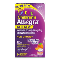 Allegra Children's Non-Drowsy Meltable Tablets ,12 HR Allergy Relief, 24 Ct