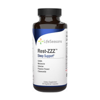 LifeSeasons - Rest-ZZZ - Natural Sleep Supplement - Aids Restlessness - Maintain a Calm and Relaxed State Without Feeling Groggy in the Morning - Low Dose Melatonin, Chamomile - 60 Capsules