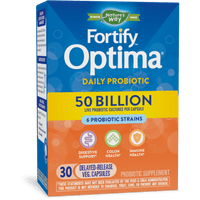 Nature's Way Fortify Optima 50 Billion Daily Probiotic, Probiotic Strains, Supports Digestive and Immune Health, 30 Capsules
