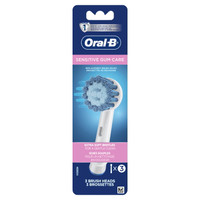 Oral-B Sensitive Gum Care Replacement Electric Toothbrush Head, 3 Ct