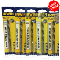 Irwin General Purpose High Speed Steel 11/32" Drill Bit #60522 Pack of 5