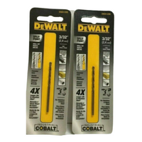 Dewalt DWA1206 Split Point Industrial Cobalt Drill Bit 3/32" Pack of 2