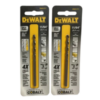 Dewalt Split Point DWA1211 Industrial Cobalt Drill Bit 11/64" Pack of 2