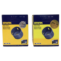Irwin Bi-Metal Hole Saw 3-1/2” 89 mm # 373312BX Pack of 2