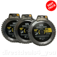 DO IT Best 385948 Crosscut/Ripping Combination Saw Blade 10" 40T Pack of 3