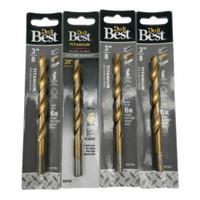 Do it Best 325783 3/8-Inch Titanium Drill Bit (Pack of 4)