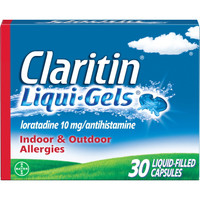 Claritin 24 Hour Allergy Medicine, Antihistamine, Liqui-Gels, 30 Ct