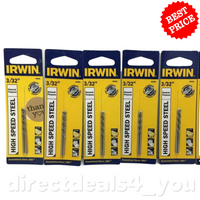 Irwin High Speed Steel #60506 3/32" Drill Bit Pack of 5