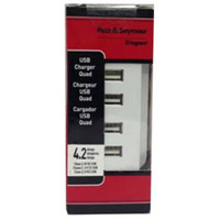 Pass & Seymour/Legrand - TM8USB4WCC6 - PS Quad USB Charger Recp Wht