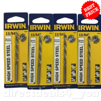 Irwin General Purpose High Speed Steel 13/64" Drill Bit #60513 Pack of 4