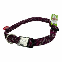 Kong Reflective Rope Collar Pink Neck Size 24-30" X-LARGE