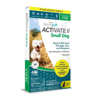 Tevrapet Activate II for Small Dogs 4-10 lbs. 4 dose
