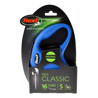 Flexi New Classic Retractable Cord Leash - Blue