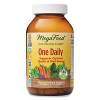 MegaFood, One Daily, Supports Optimal Health and Wellbeing, Multivitamin and Mineral Supplement, Gluten Free, Vegetarian, 180 Tablets (180 Servings)