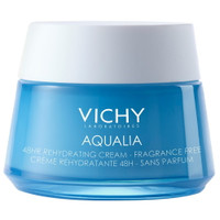 Vichy Aqualia Thermal Fragrance Free Face Cream Moisturizer for Dry Skin with Hyaluronic Acid 1.69 oz