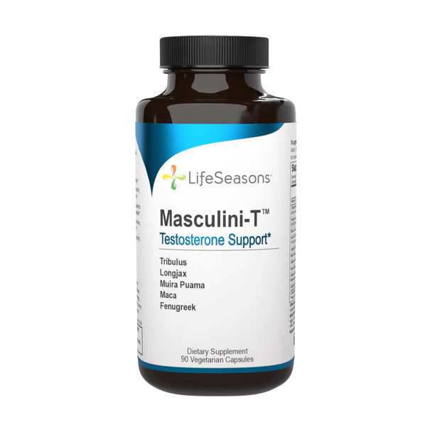 LifeSeasons - Masculini-T - Testosterone Support for Men - Supplement for Healthy Male Stamina, and Energy - With Ginkgo, Ginseng - 90 Capsules