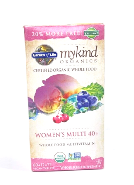 Garden of Life Women's Multi 40+ Whole Food Dietary Supplement (72 Tabs)