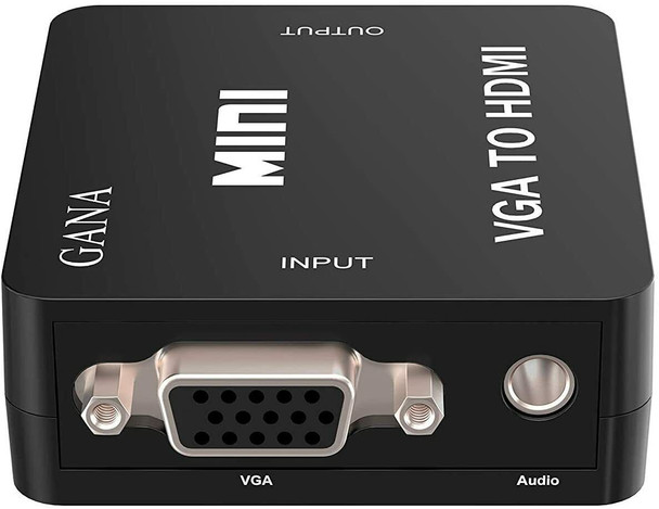 VGA to HDMI GANA 1080P Full HD Mini VGA to HDMI Audio Video Converter Adapter