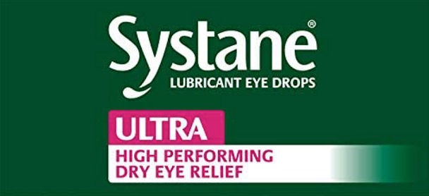 Systane Ultra Lubricant Eye Drops, Artificial Tears For Dry Eye, Twin Pack, 10-Ml Each