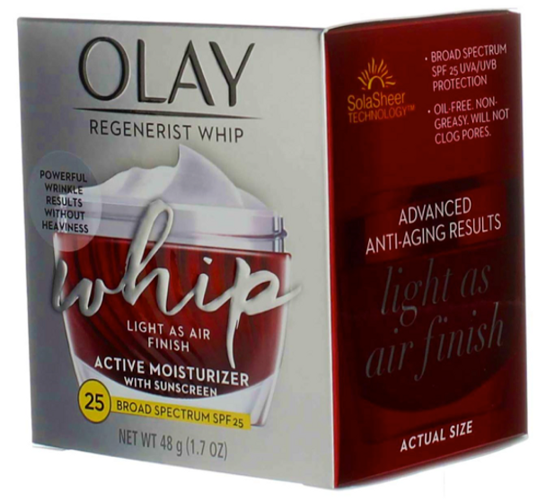 Olay Regenerist Whip Face Moisturizer SPF 25, 1.7 oz