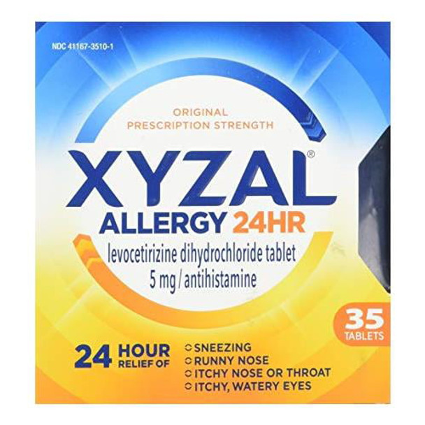 Xyzal Allergy 24 Hour 35 Tablets (Pack of 2)