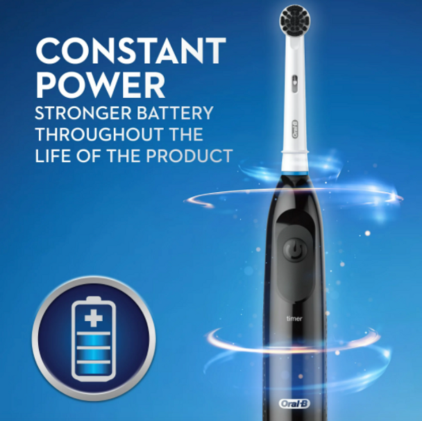 Oral-B Clinical Charcoal Battery Electric Toothbrush, Black