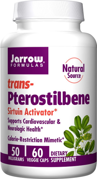 Jarrow Formulas, Inc. trans-Pterostilbene 50 mg 60 Veg Caps