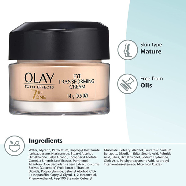 Olay Total Effects Transforming Eye Cream, 0.5 Ounces