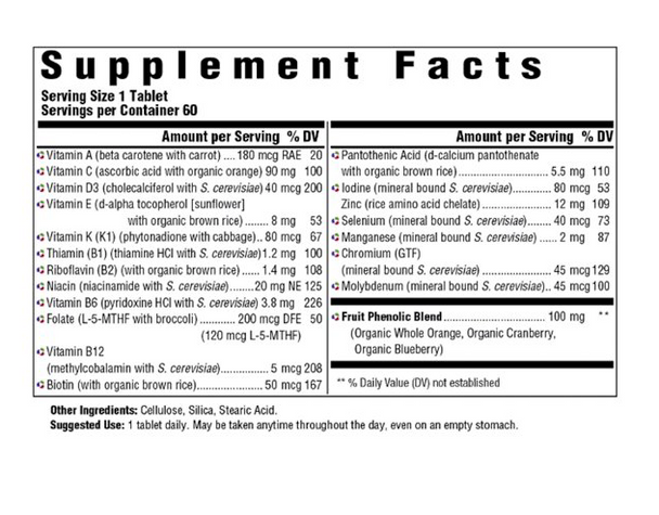 MegaFood Men's One Daily - Men's Multivitamins with B Complex Vitamins and Zinc - Gluten-Free and Made without Dairy or Soy - 30 Tabs