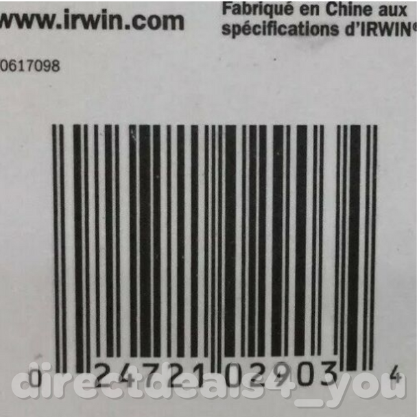 Irwin 3/8" Drill Bit 5026009 Pack of 6