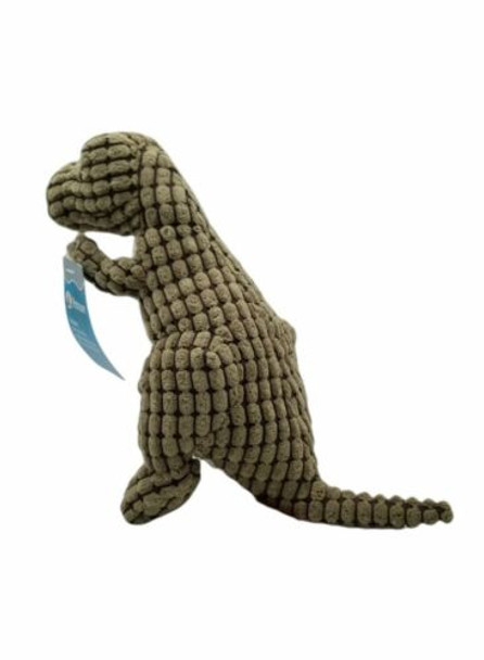 Petpany Dog Squeaky Toy Soft Pet Chewing plush Toy with Dinosaur Shape Squeaky