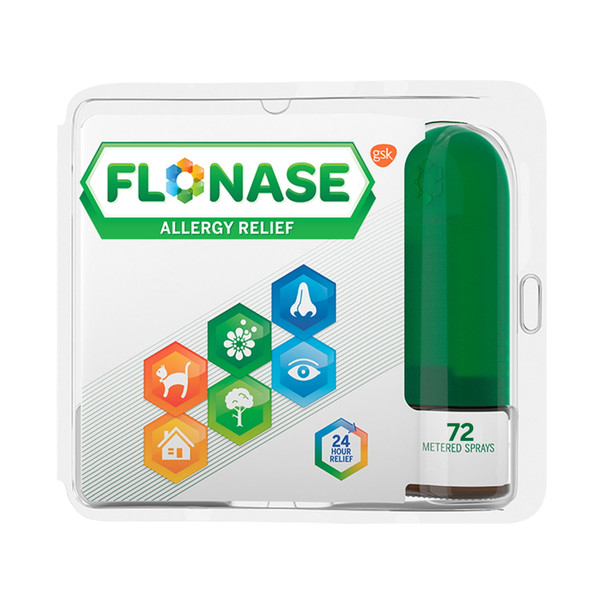 Flonase Allergy Relief 24 Hour Non-Drowsy Metered Nasal Spray, 72 Sprays