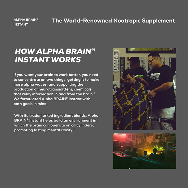 Alpha Brain Instant, Memory & Focus, Peach, 30 Packets, 0.13 oz (3.6 g) Each, Onnit