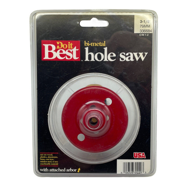 Do it Best 336684 Bi-Metal Hole Saw 3-1/8 in Cutting Depth 1-1/2 in