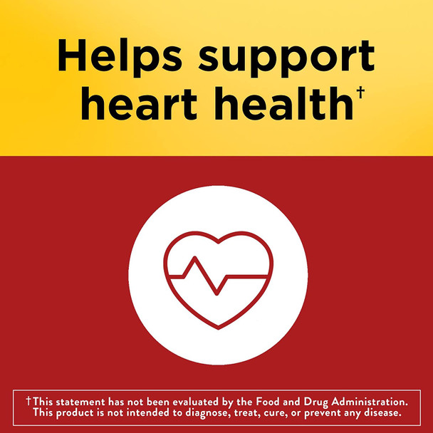 Nature Made CoQ10 200 mg Softgels, Dietary Supplement for Heart Health Support, 80 Count