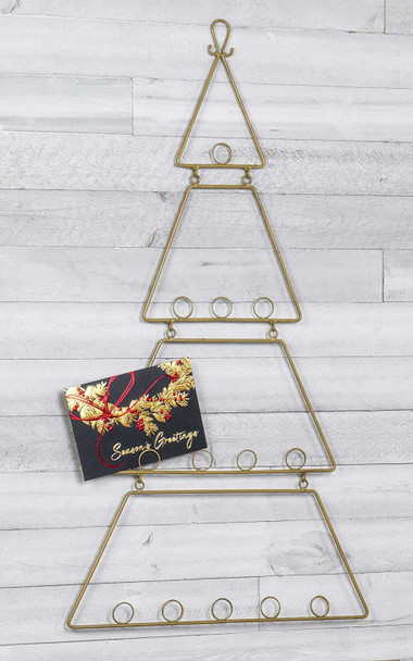 Red Co. Minimalist Metal Tree Wall Ornament Decoration Card & Photo Holder 35"