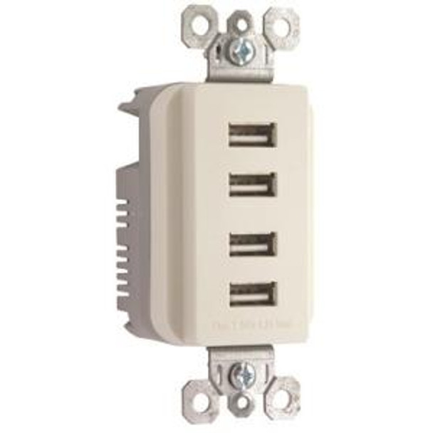 Pass & Seymour/Legrand - TM8USB4LACC6 - PS Quad USB Charger