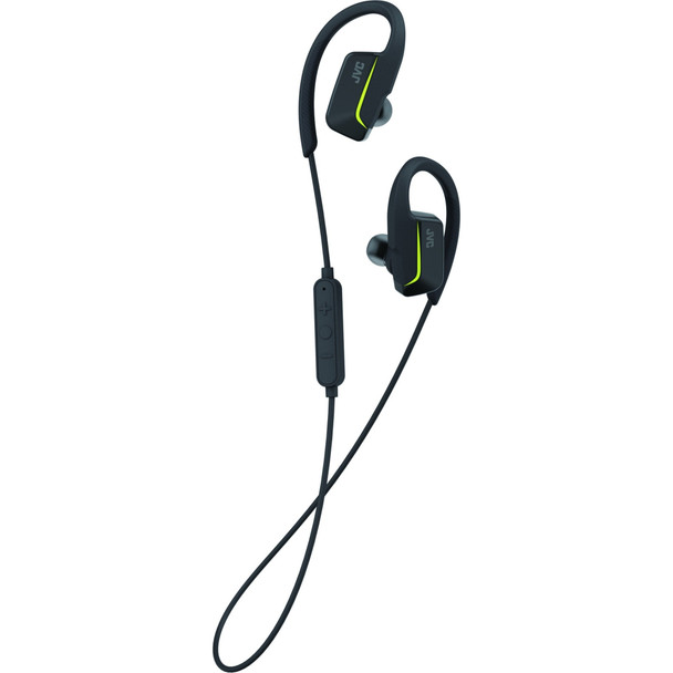JVC America HAEC30BTB Fitness Pivot Ear Headphone 8 hr Battery Life Water Proof