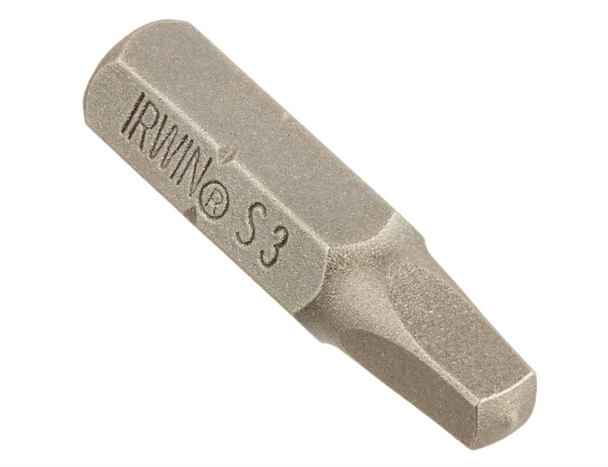 Irwin #3 Square Recess Insert Bits 2 pc #3512072C (Pack of 7)