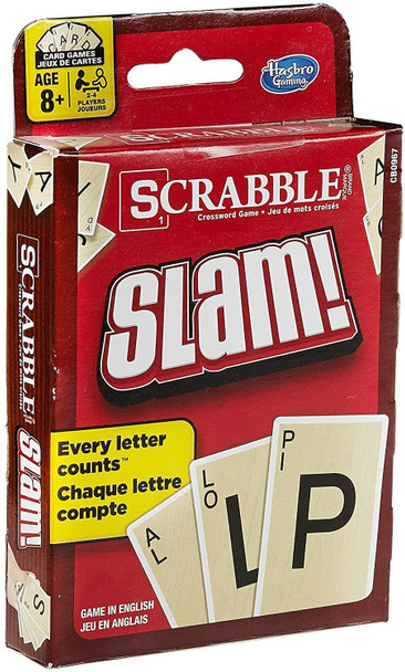 Hasbro Gaming SCRABBLE Slam Card Game English for Kid-Teen-Adult Pack of 3