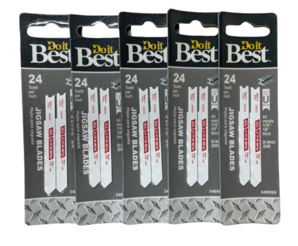 Do it Best 24TPI Bi-Metal Jigsaw Blade Pack of 5