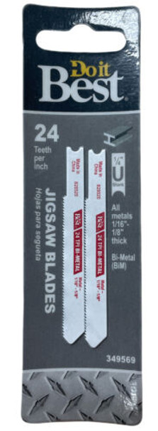 Do it Best 24TPI Bi-Metal Jigsaw Blade Pack of 5